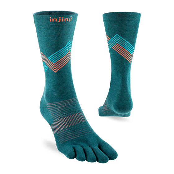 INJINJI Run Lightweight Crew Socks – Lagoon
