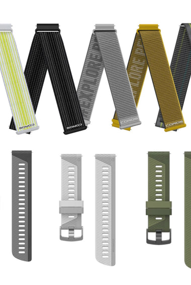 COROS BANDS (22m) - Nylon  & Silicon Bands