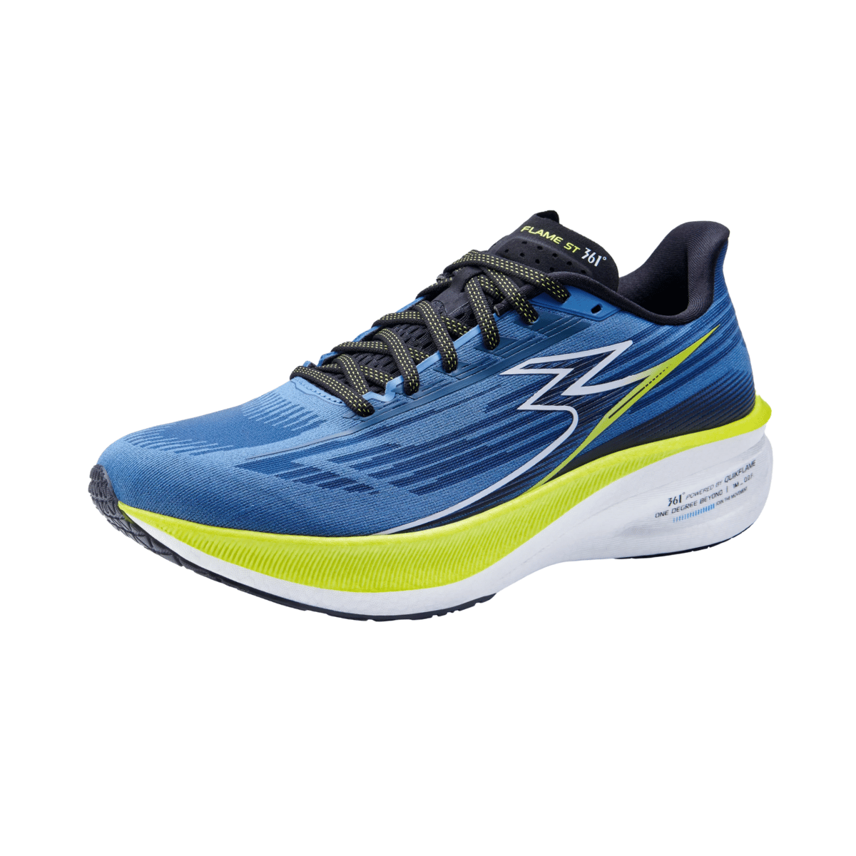 ゾロユー 361 Degrees x QU!KFOAM Running Shoes 'Black Blue' 572012216-7